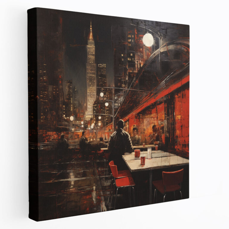Nighthawks Wall Decoration - Nighthawks, Canvas Wall Art, Canvas, Nighthawks