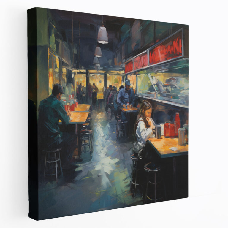 Nighthawks Wall Decoration - Nighthawks, Home Decoration, Canvas Wall Art, Wall Decoration