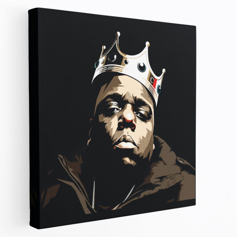 Notorious Big Wall Decoration - Notorious Big, Modern Decor, Music Icon, Canvas