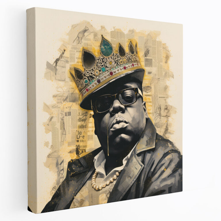 Notorious Big Wall Decoration - Notorious Big, Notorious Big, Canvas Wall Art, Lyrics Artwork