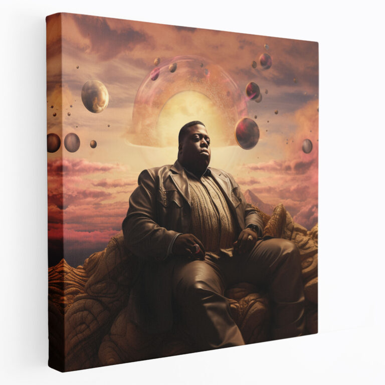 Notorious Big Wall Decoration - Notorious Big, Hip Hop Artist, Surreal Artwork, Music Icon
