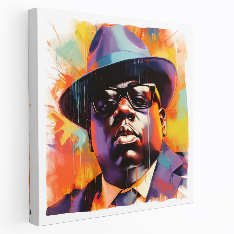 Notorious Big Canvas Print - Abstract Expressionist Wall Art - Notorious Big, Wall Decoration, Notorious Big, Abstract Expressionist