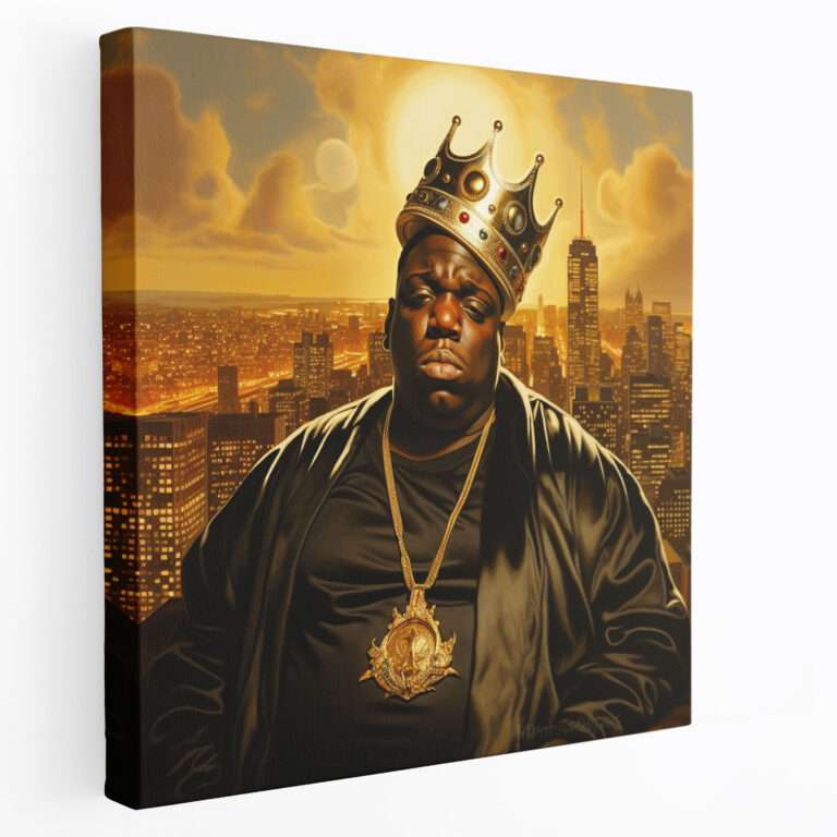 Notorious Big Canvas Print - Vintage-Inspired Hip-Hop Wall Decoration - Notorious Big, Home Decoration, Hip-Hop, Canvas Wall Art
