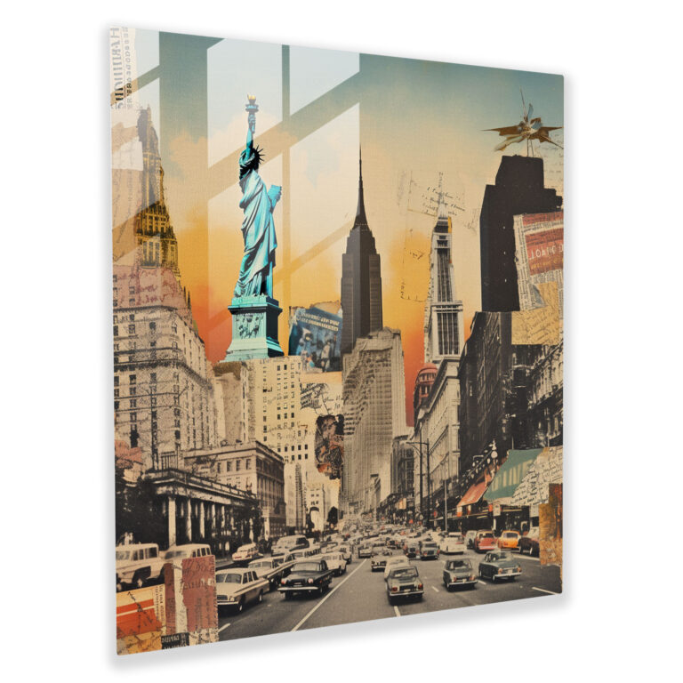 Memories Of The World Glass Print - Nostalgia, Nostalgia, Memories, Collage Artwork