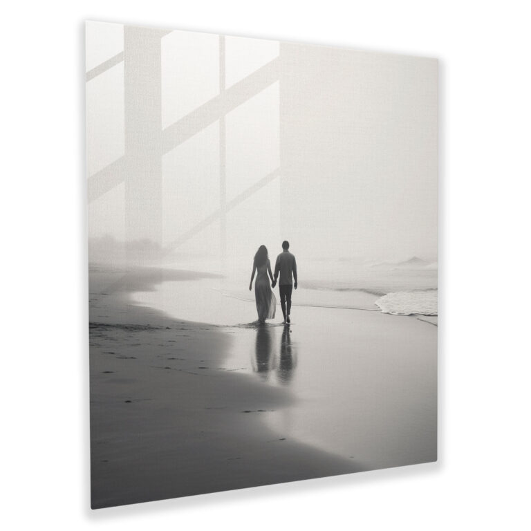 Timeless Love Glass Print - Nostalgia, Glass Print, Glass Wall Art, Home Decoration