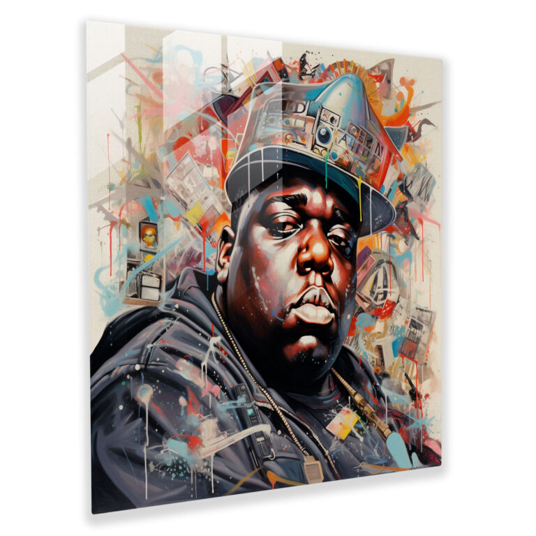Notorious Big Wall Decoration - Notorious Big, Wall Decoration, Modern Art, Glass Print