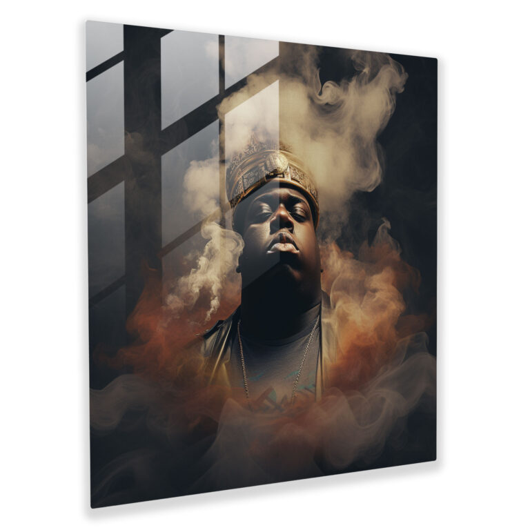 Mysterious Notorious Big Glass Print - Surreal Digital Art - Notorious Big, Mystery, Glass Art, Notorious Big