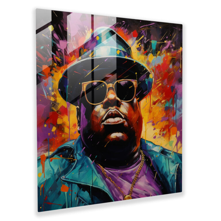 Notorious Big Glass Print - Notorious Big, Modern Art, Glass Art, Notorious Big