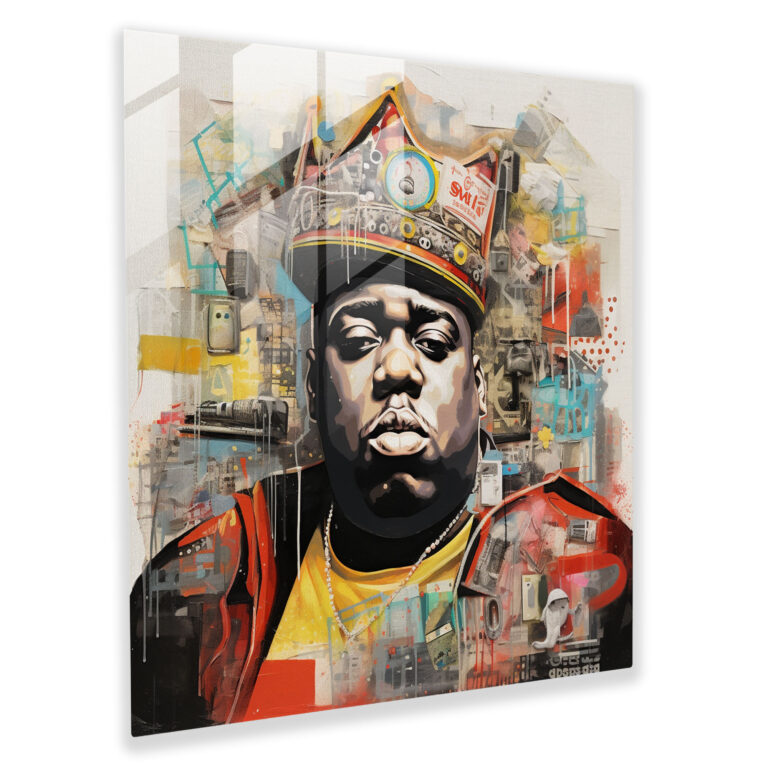 Notorious Big Home Decoration - Notorious Big, Music, Mixed Media Collage, Modern Art