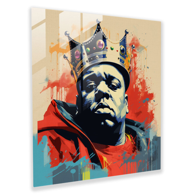 Notorious Big Glass Print Poster - Notorious Big, Glass Print, Bold Typography, Homage