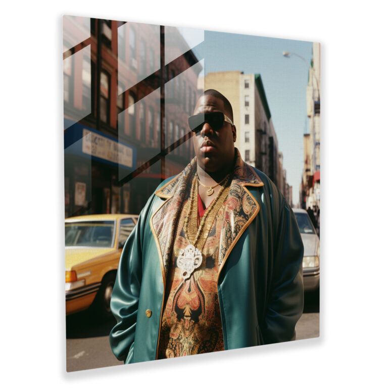 Notorious Big Glass Print Photography - Notorious Big, Notorious Big, Hip-Hop, Home Decoration