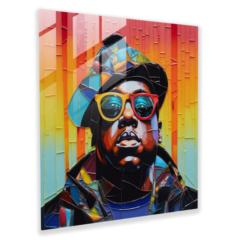 Notorious B.i.g. Glass Wall Art - Notorious Big, Glass Wall Art, Home Decoration, Glass Print