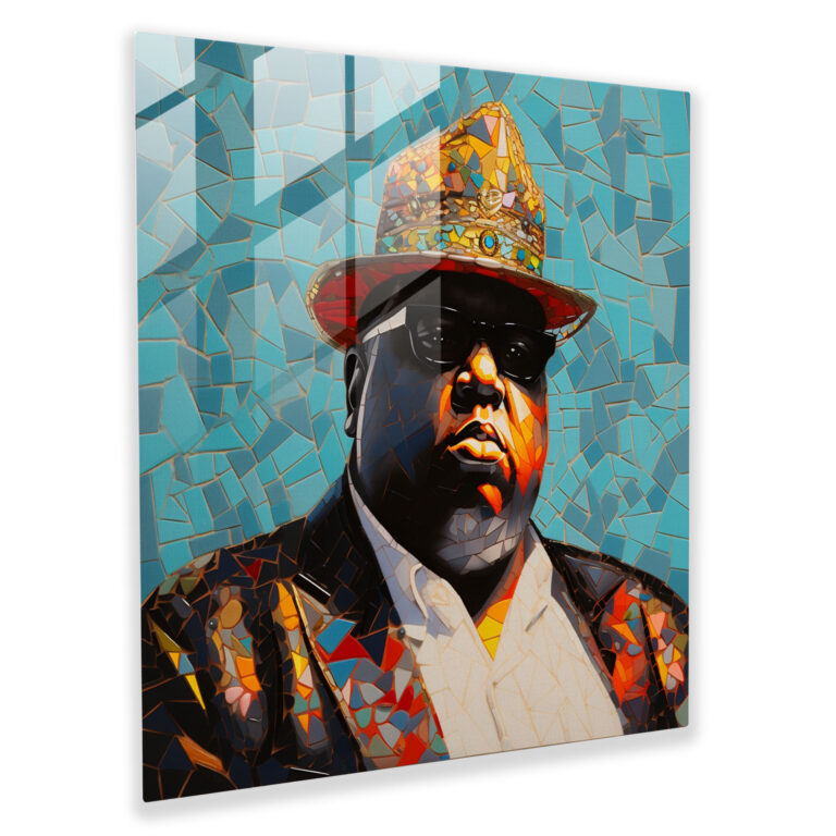 Notorious B.i.g. Glass Art - Notorious Big, Wall Decoration, Portrait, Charisma