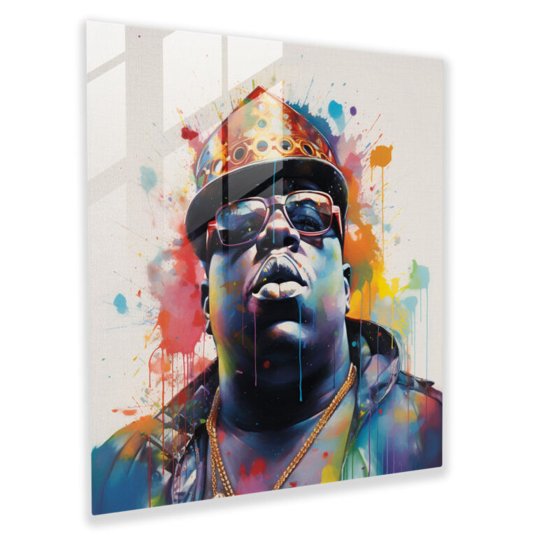 Notorious B.i.g. Glass Print - Notorious Big, Impressionist, Home Decoration, Notorious B.i.g.