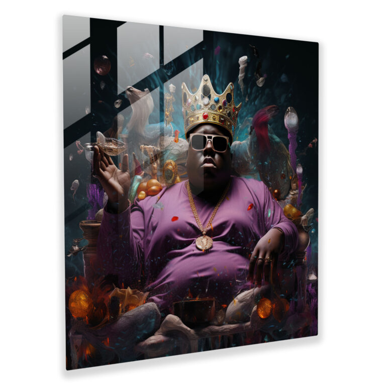 Notorious B.i.g. Glass Art - Notorious Big, Glass Wall Art, Glass Print, Wall Decoration