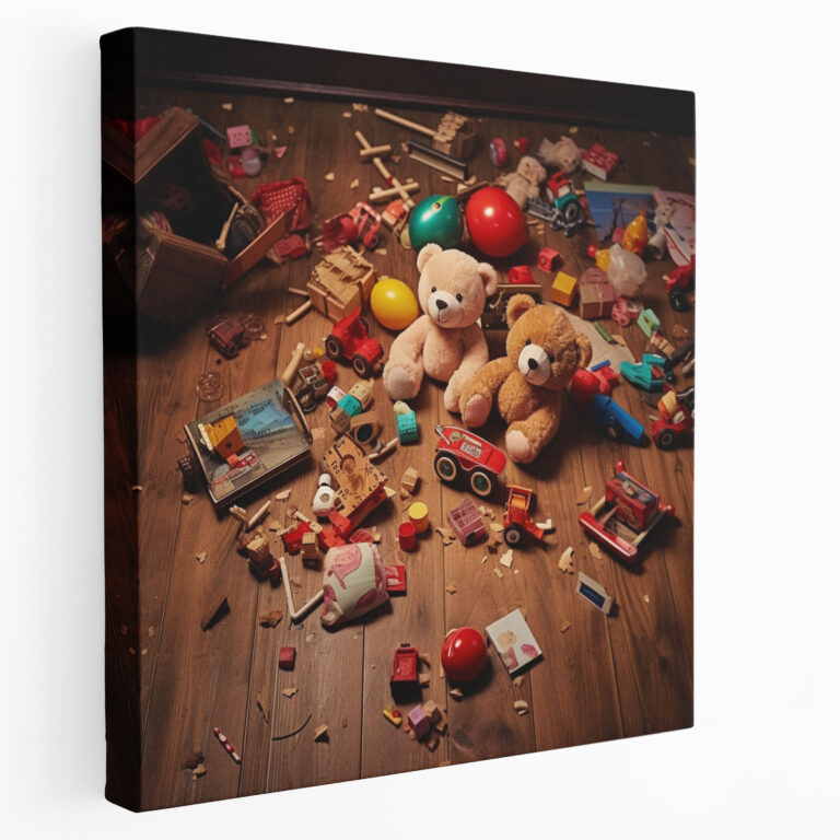 Nostalgia Canvas Print - Childhood Toys - Nostalgia, Playful Innocence, Home Decoration, Canvas