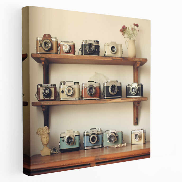 Nostalgia Wall Art - Vintage Cameras - Nostalgia, Canvas Wall Art, Analog Photography, Canvas