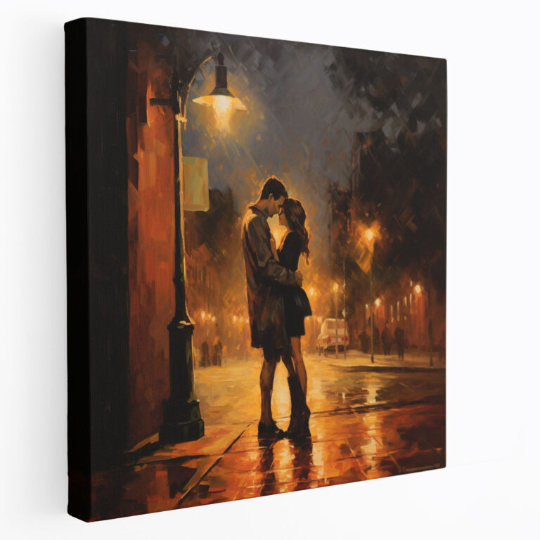 Nostalgic Streetlight Canvas Print - Nostalgia, Nostalgia, Couple, Timeless Love