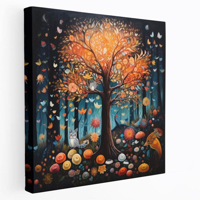 Nursery Whimsical Acrylic Wall Art - Nursery, Nursery, Whimsical Creatures, Canvas