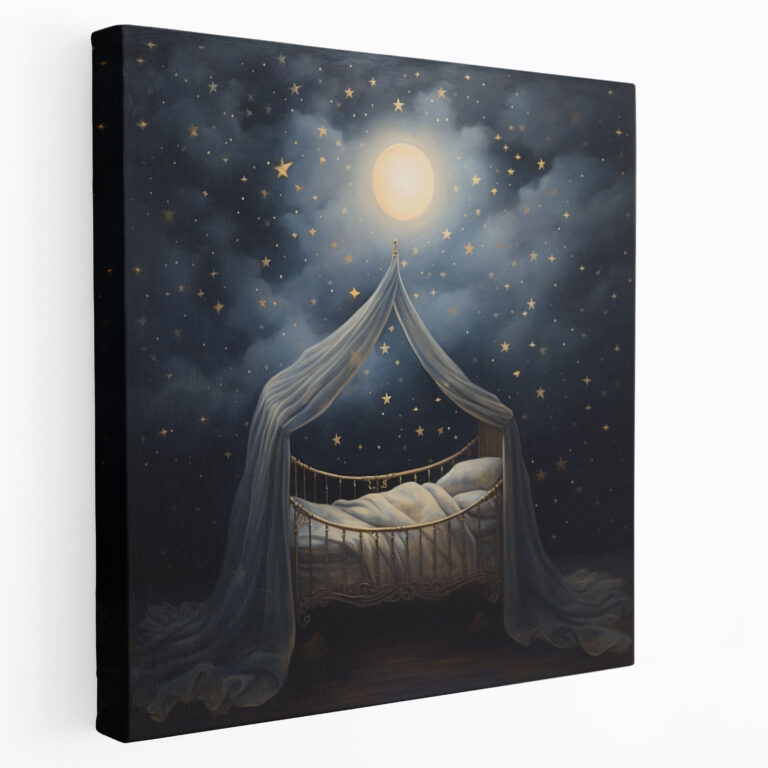 Nursery Dreamy Oil Painting Wall Decoration - Nursery, Wall Art, Canvas Wall Art, Nursery