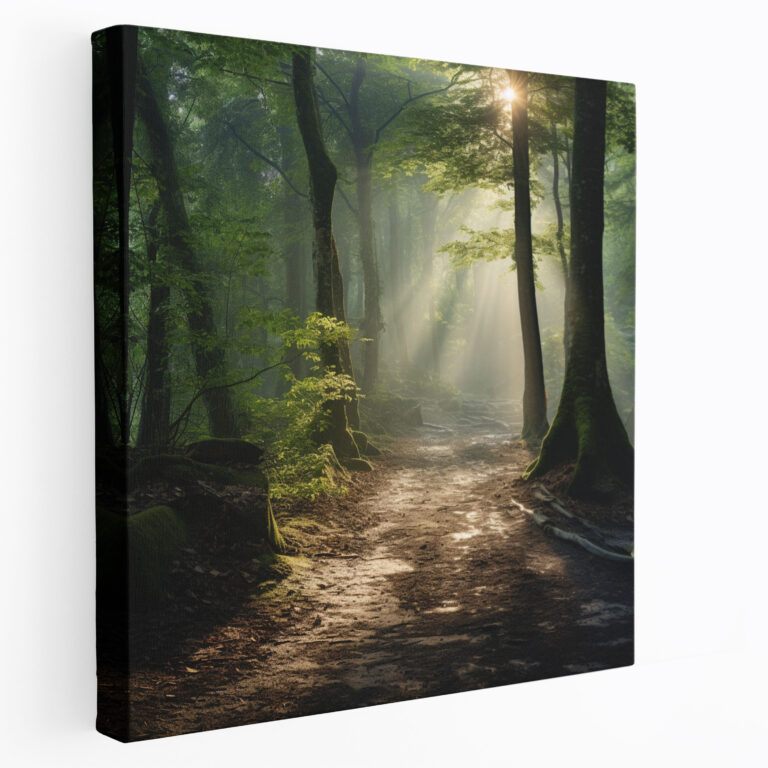 Nursery Forest Canvas Print - Nursery, Canvas, Canvas Print, Serene Forest Landscape