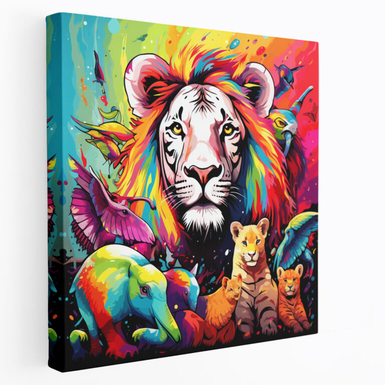 Nursery Zoo Wall Art - Nursery, Canvas Wall Art, Home Decoration, Wall Decoration