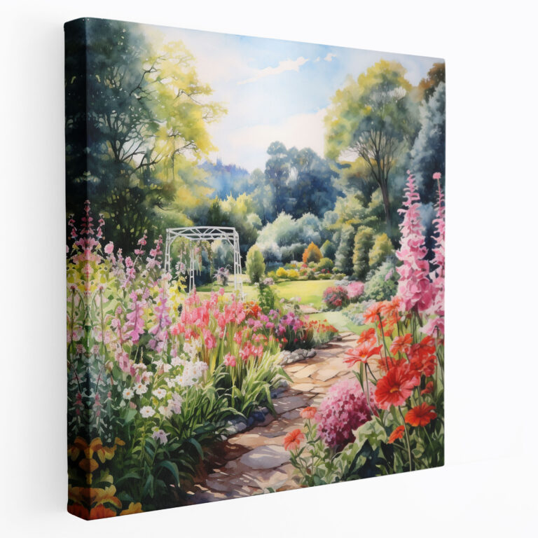 Nursery Garden Wall Art - Nursery, Canvas Print, Flowers, Canvas