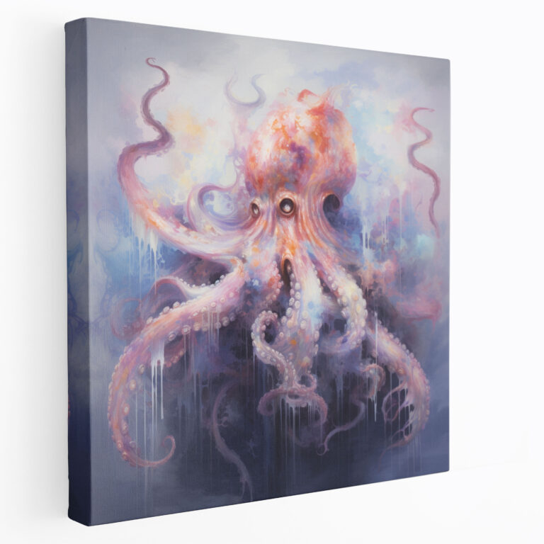 Ethereal Octopus Canvas Print - Octopus, Octopus, Wall Art, Home Decoration