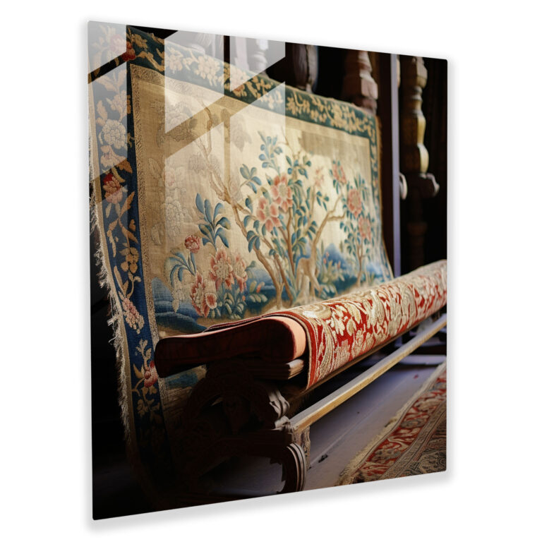 Ottoman Empire Textiles Glass Print - Ottoman Empire, Glass Wall Art, Home Decoration, Glass Print