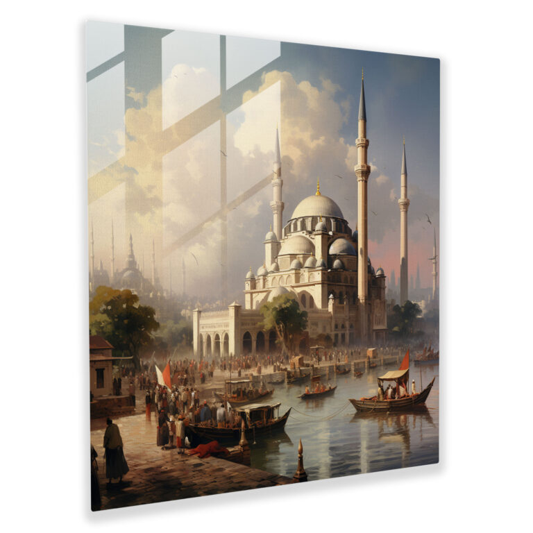 Ottoman Splendor Glass Print - Ottoman Empire, Glass Print, Islamic Design, Ottoman Empire