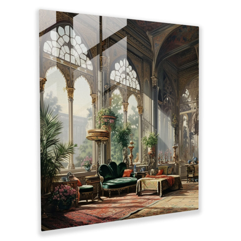 Ottoman Empire Palace Glass Print - Ottoman Empire, Luxury Decor, Glass Art, Ottoman Empire