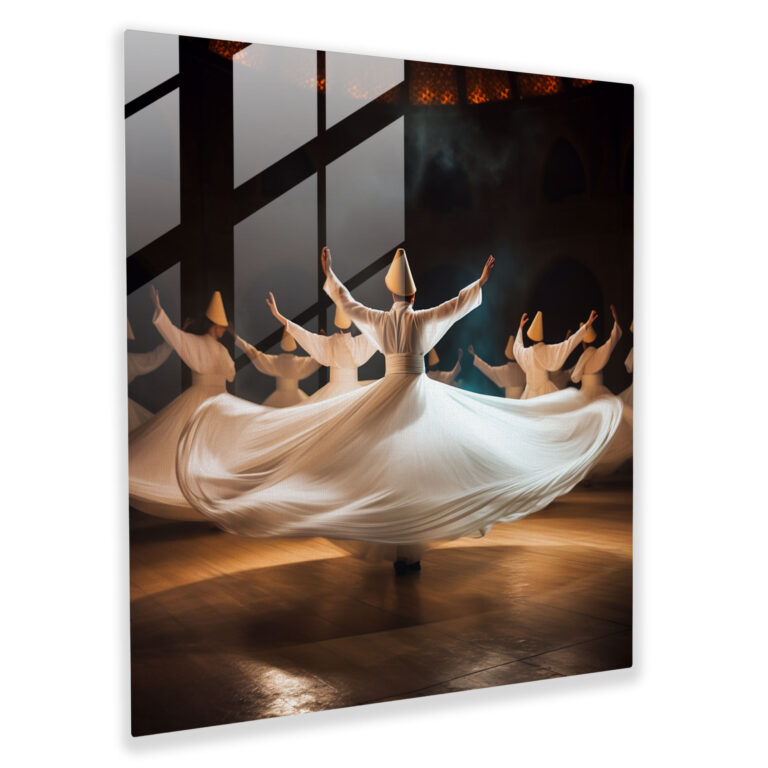 Ottoman Empire Glass Print - Sacred Whirl - Ottoman Empire, Glass Art, Ottoman Empire, Modern Art