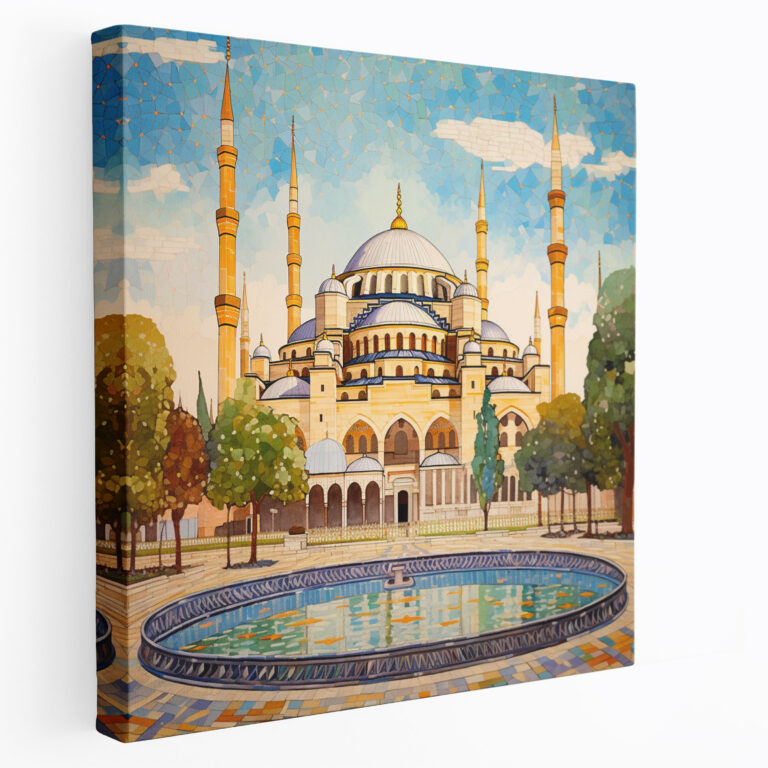 Ottoman Empire Mosaic Canvas Print