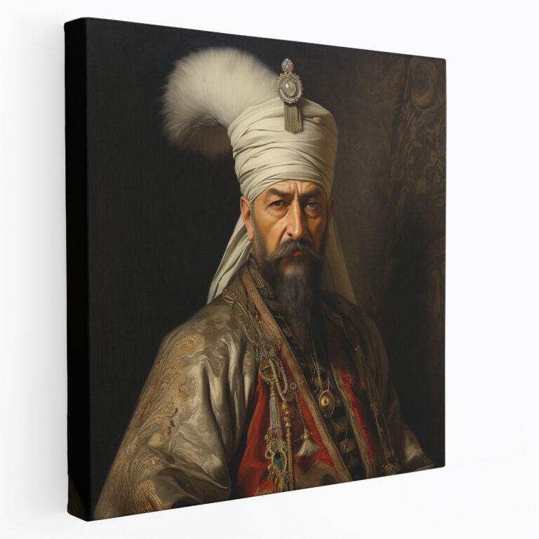 Suleiman the Magnificent Portrait Canvas Print