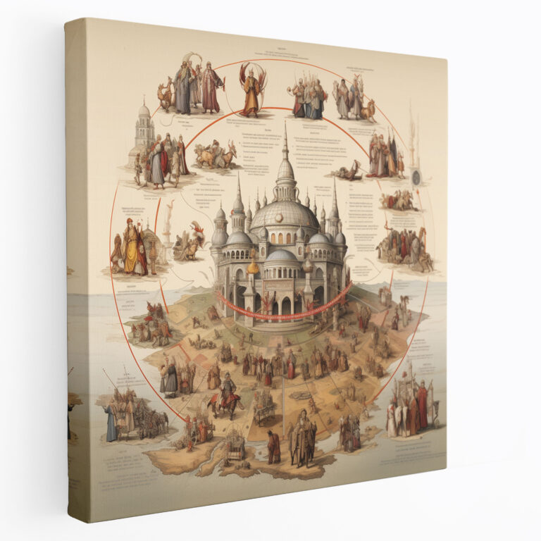Ottoman Empire Canvas Print - Cultural Diversity and Ethnic Groups in Intricate Detail