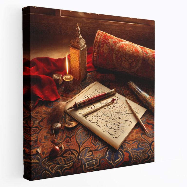 Elegant Ottoman Calligraphy - Canvas Print
