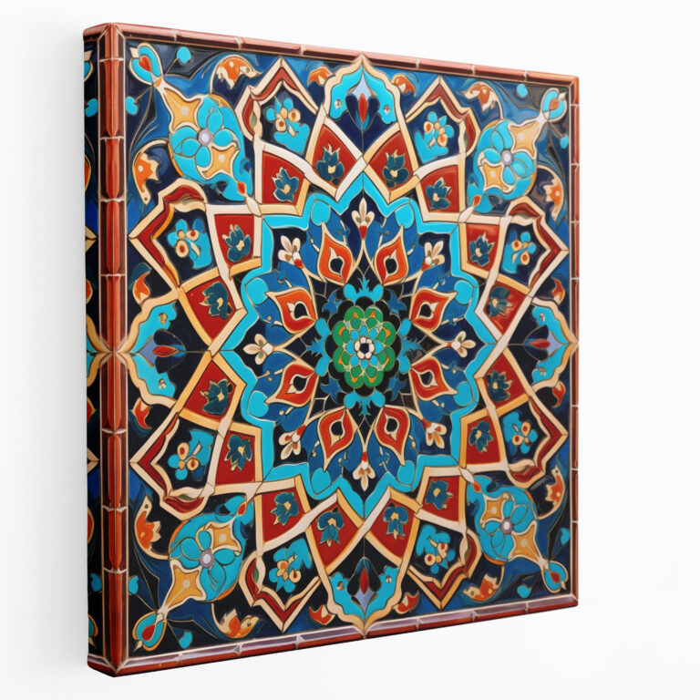 Intricate Mosaic Splendor - Canvas Print