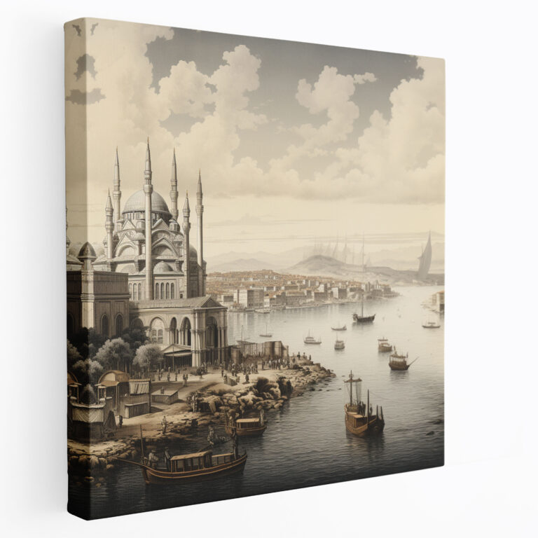Istanbul Panorama Canvas Print - High Quality Ottoman Empire Wall Decoration