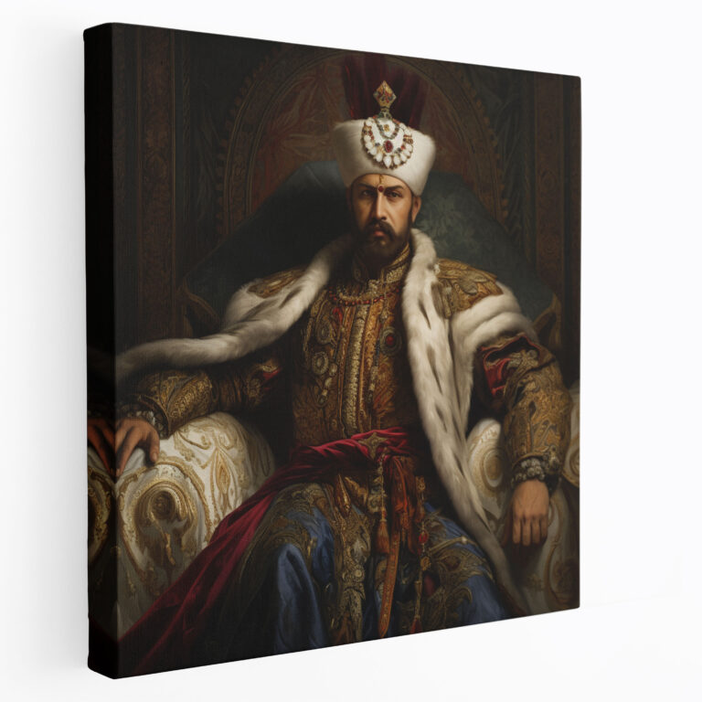 Sultan Suleiman the Magnificent Canvas Print | Regal Ottoman Empire Portrait