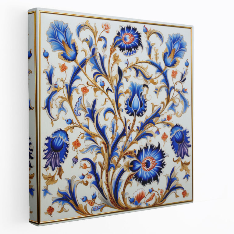 Symbolic Ottoman Motifs Canvas Print