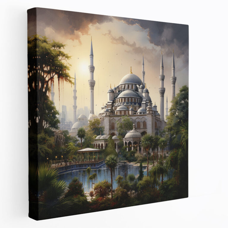 Iconic Sultan Mosque Canvas Print