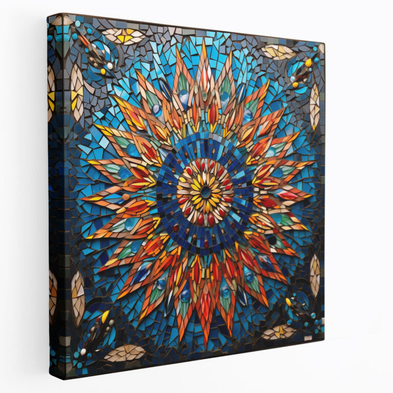 Ottoman Architecture Mosaic Canvas Print