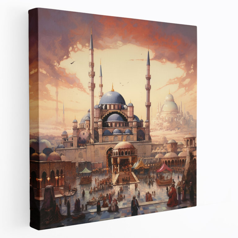 Opulent Ottoman Architecture - Exquisite Canvas Print for Architecture Enthusiasts