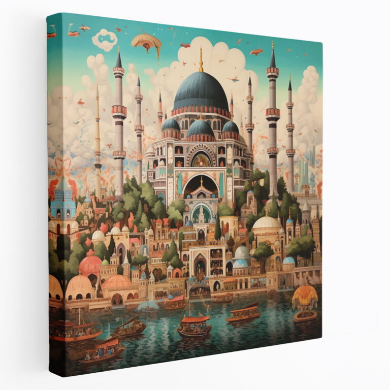 High Quality Canvas Print - Grandeur of the Ottoman Empire - Vibrant Colors and Majestic Details - Wall Decoration