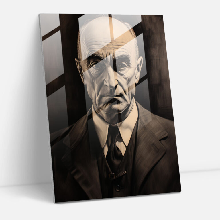 Oppenheimer Home Decoration - Oppenheimer, Intricate Shading, Glass Art, Wall Decoration