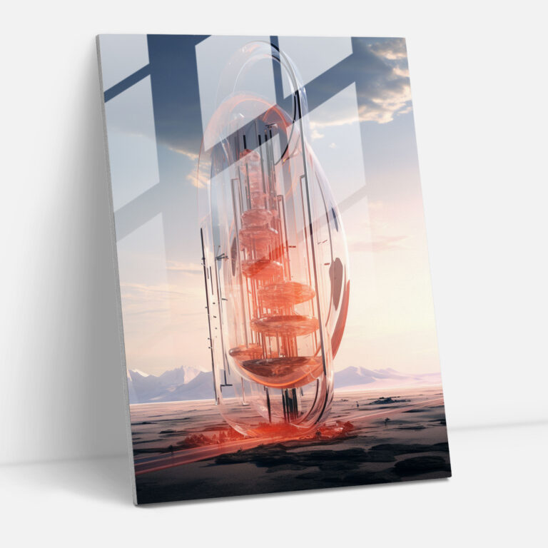 Oppenheimer Futuristic Glass Wall Art - Oppenheimer, Oppenheimer, Home Decoration, Wall Decoration