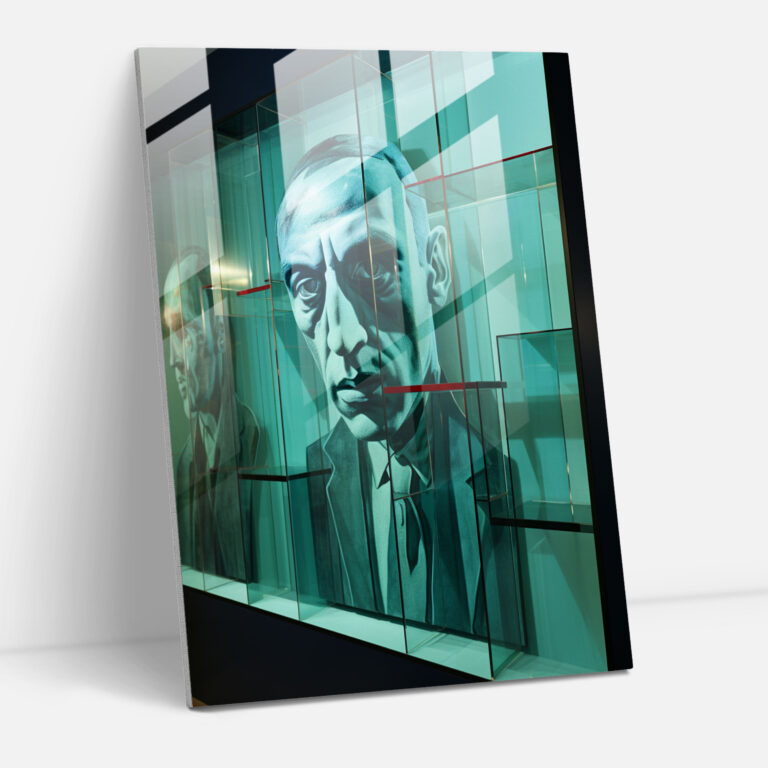 Oppenheimer Contemporary Glass Wall Art - Oppenheimer, Glass Wall Art, Glass Art, Oppenheimer