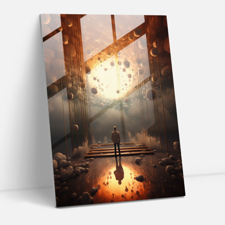 Oppenheimer Glass Wall Art - Surreal Dreams - Oppenheimer, Unexpected Elements, Oppenheimer, Wall Decoration