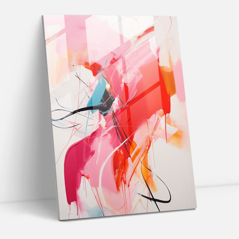 Oppenheimer Glass Print - Expressive Abstraction - Oppenheimer, Spontaneous, Abstract Expressionist Artwork, Oppenheimer