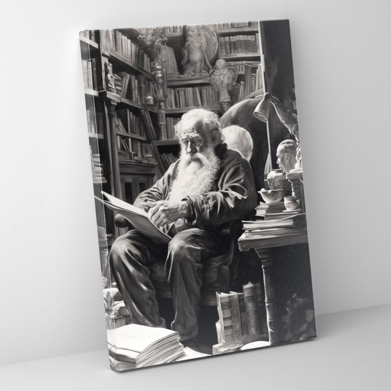 Old Peoples Canvas Print - Old Peoples, Old Peoples, Books, Wall Decoration